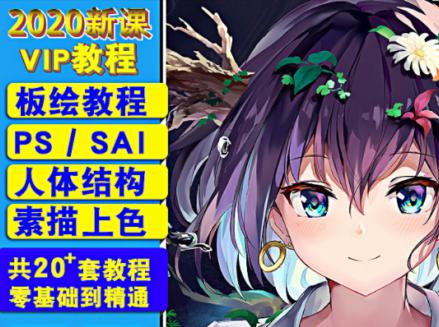 sai板绘自学教程入门视频